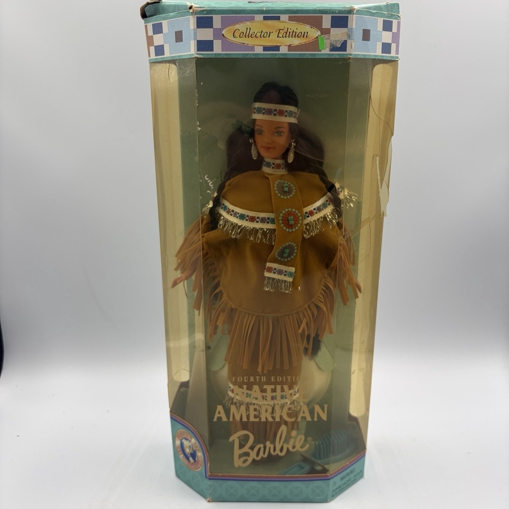 Vintage 1997 Dolls Of The World Native American Barbie 4th Ed. 18558 New NFRB